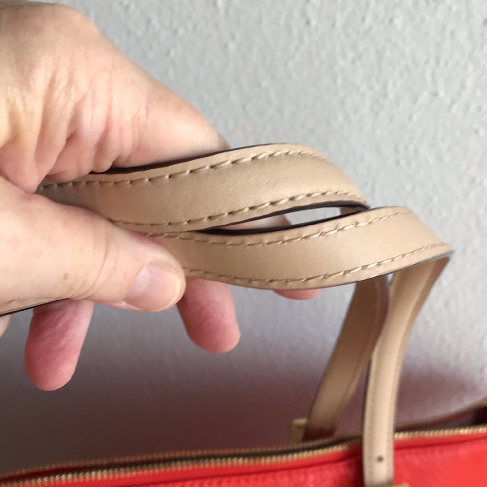 SOLD !        Michael Kors Zip Top Pebble Leather - Picture 7 of 8